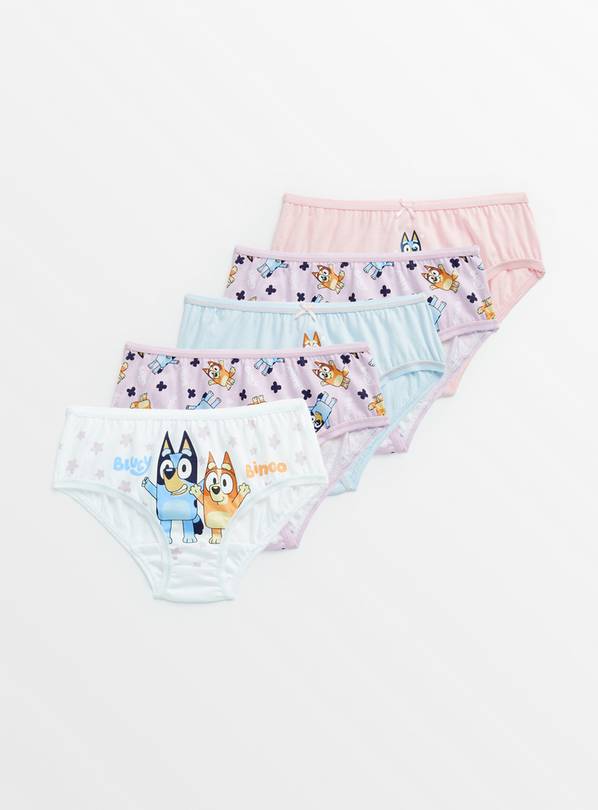 Bluey Character Briefs 5 Pack 2-3 years